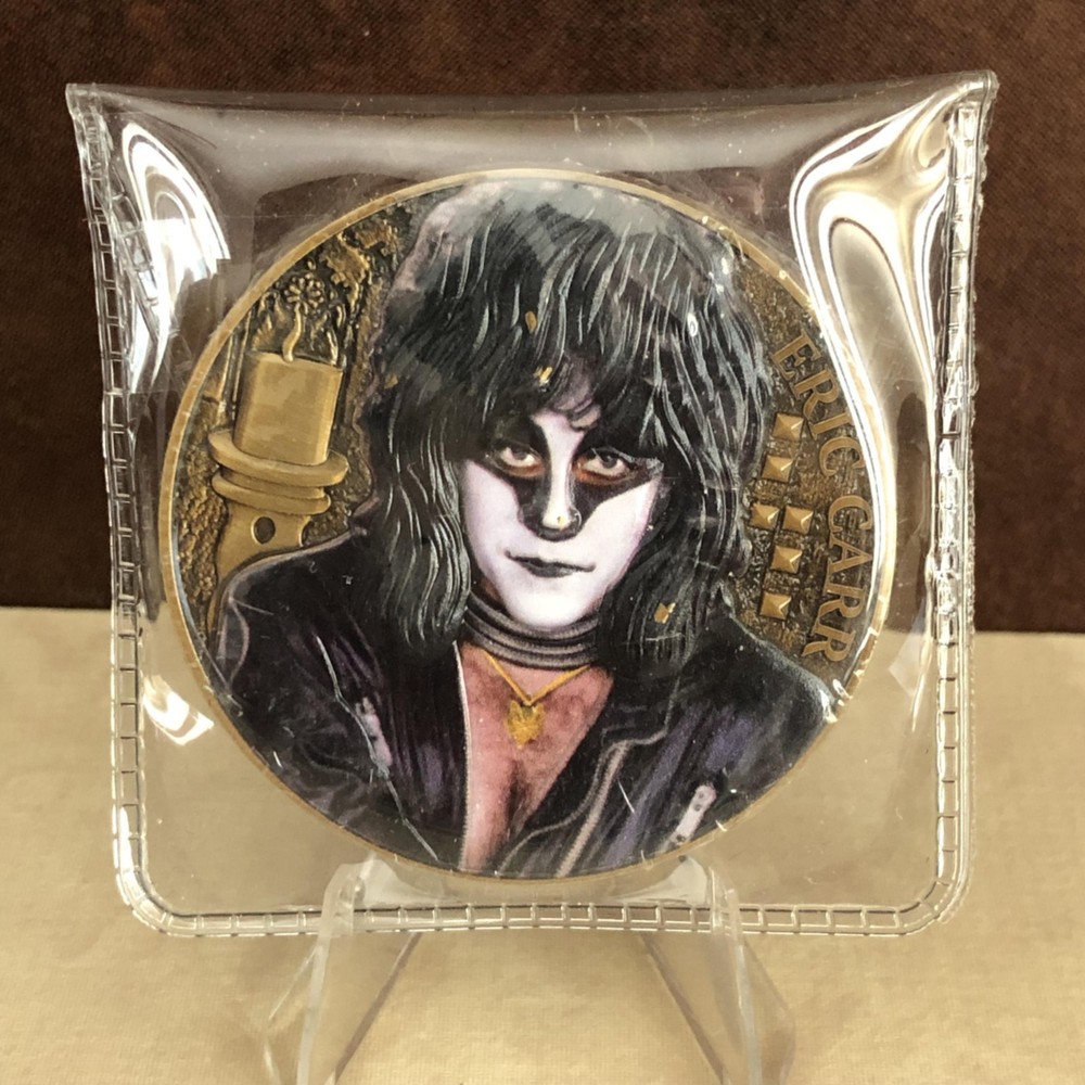 KISS - ERIC CARR Official Elder era Coin # 65 New in Coin Case !!