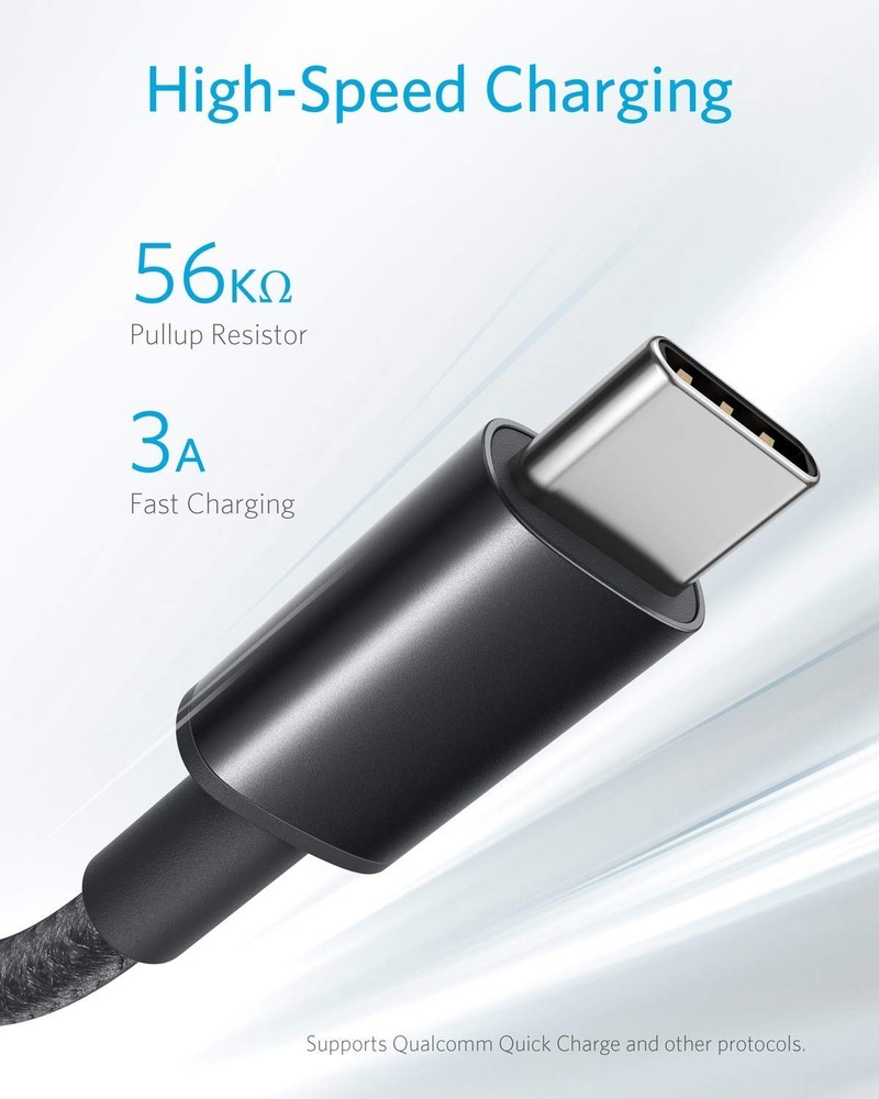 Anker Cable [2 Pack 3ft], USB A to C for iPhone 17 3ft, Black