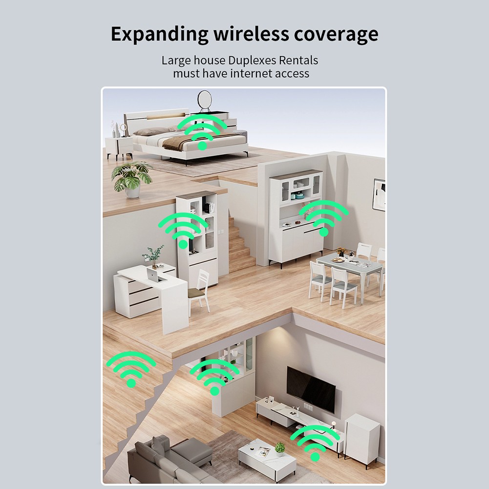 Signal Extender 5G High-Speed Expansion 6 External Antenna WiFi Booster Signal