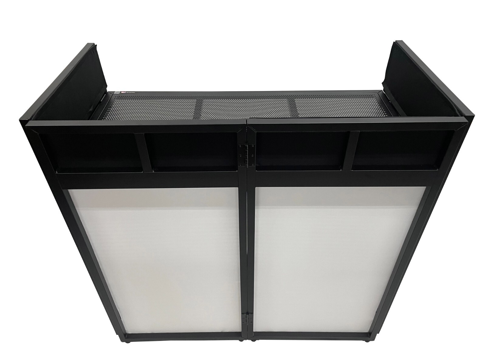 Large 46" Wide DJ Event Facade White/Black Scrim Booth+ Upper/Lower Color Mixing