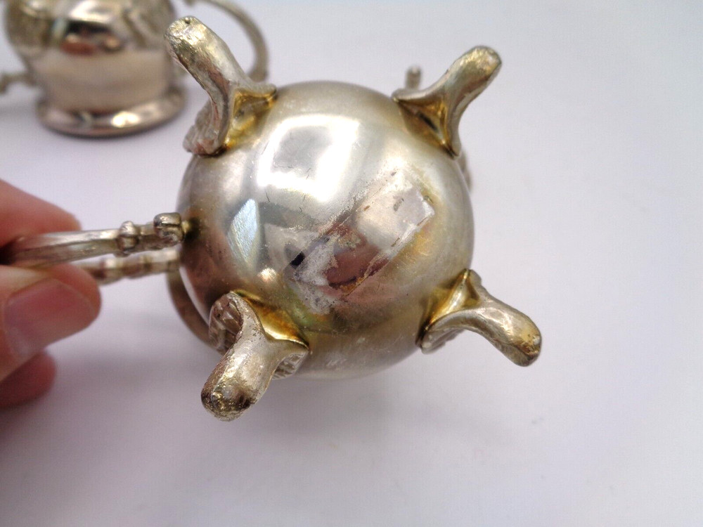 Vintage Silver Plated Footed Cream and Sugar Set, International Silver Company