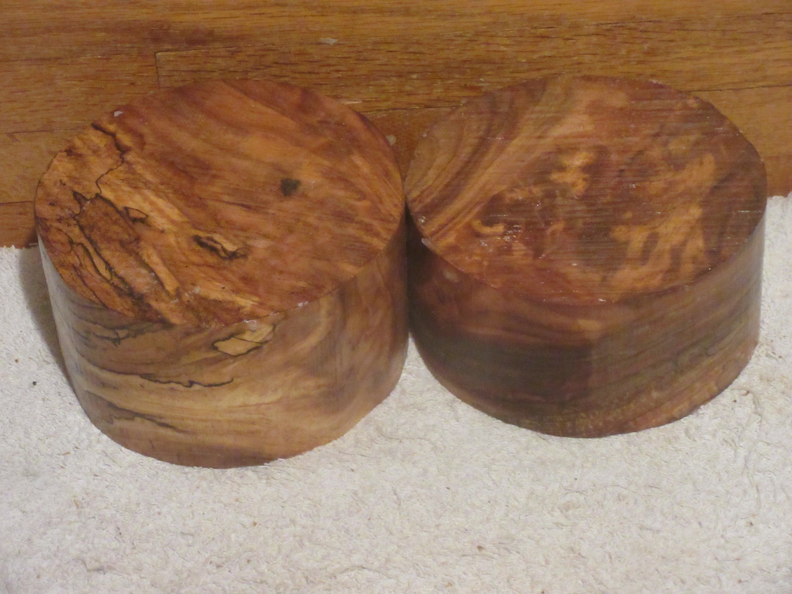 2PC SPALTED MISSOURI  RIVER BIRCH TURNING WOOD BOWL BLANK