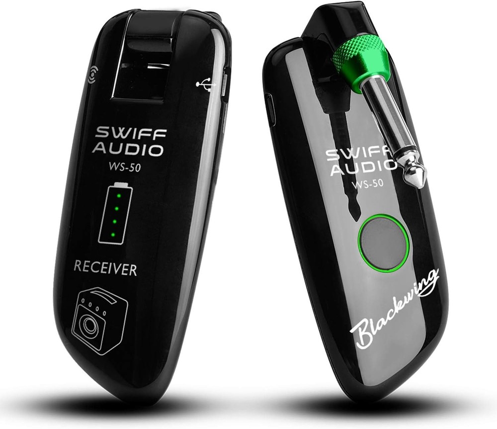 Rechargeable Wireless Guitar System 164ft Long Range UHF Transmitter Receiver