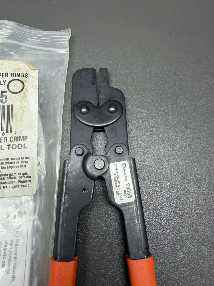 SharkBite Copper Crimp Ring Remover Tool 6" #23055 200 lbs Force Excellent!