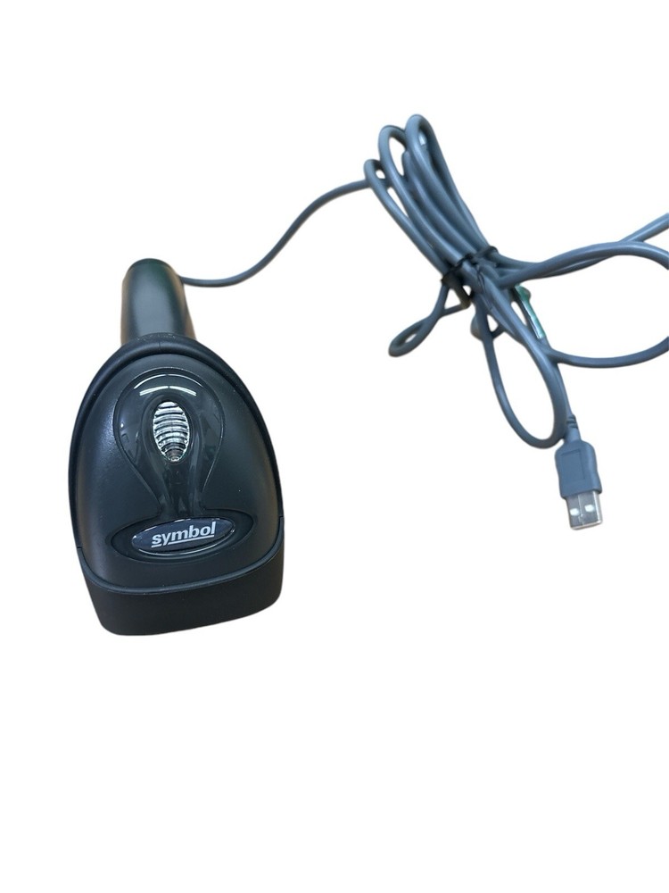 Symbol LS2208-SR20007R General Purpose Barcode Scanner Kit with Stand - Gray