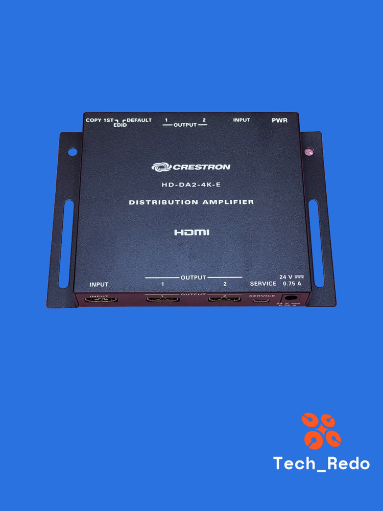 Crestron HD-DA2-4K-E HDMI High-Performance Distribution Amplifier + AC adapter