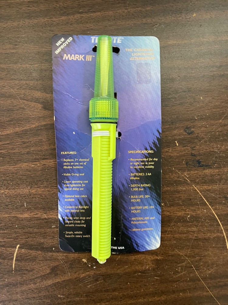 Tektite Mark III Dive Light Made in USA UNTESTED