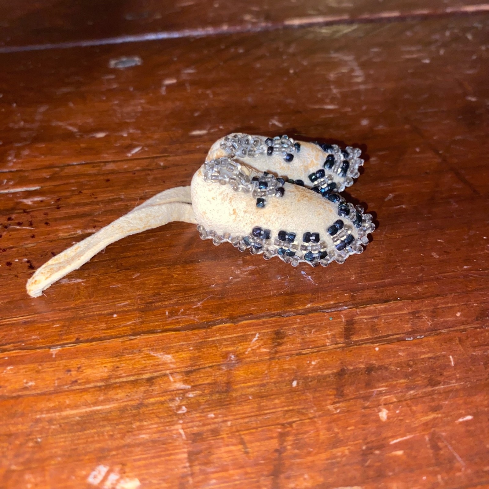 Vintage Pair of Miniature Beaded Moccasins