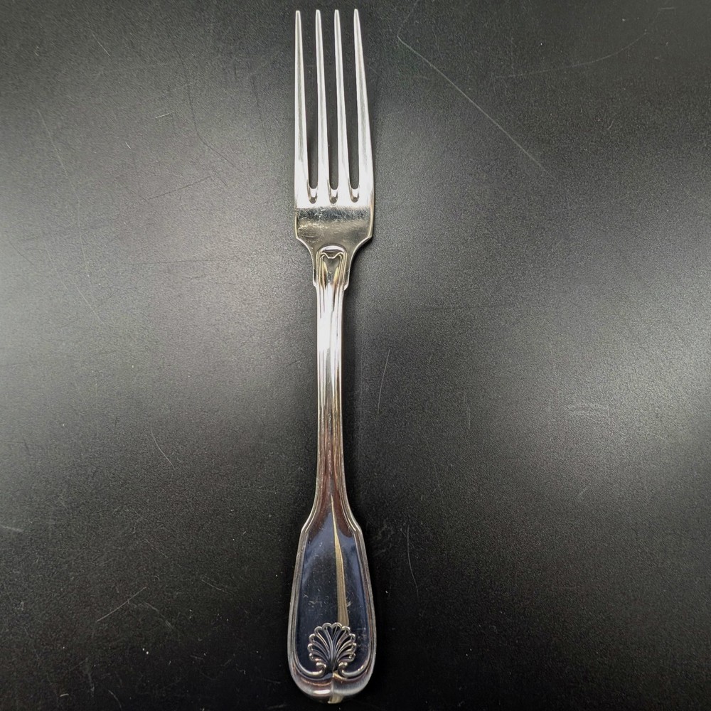 Robbe & Berking Dinner Fork Series Augsburg Shell Silver Plated 150 Edition