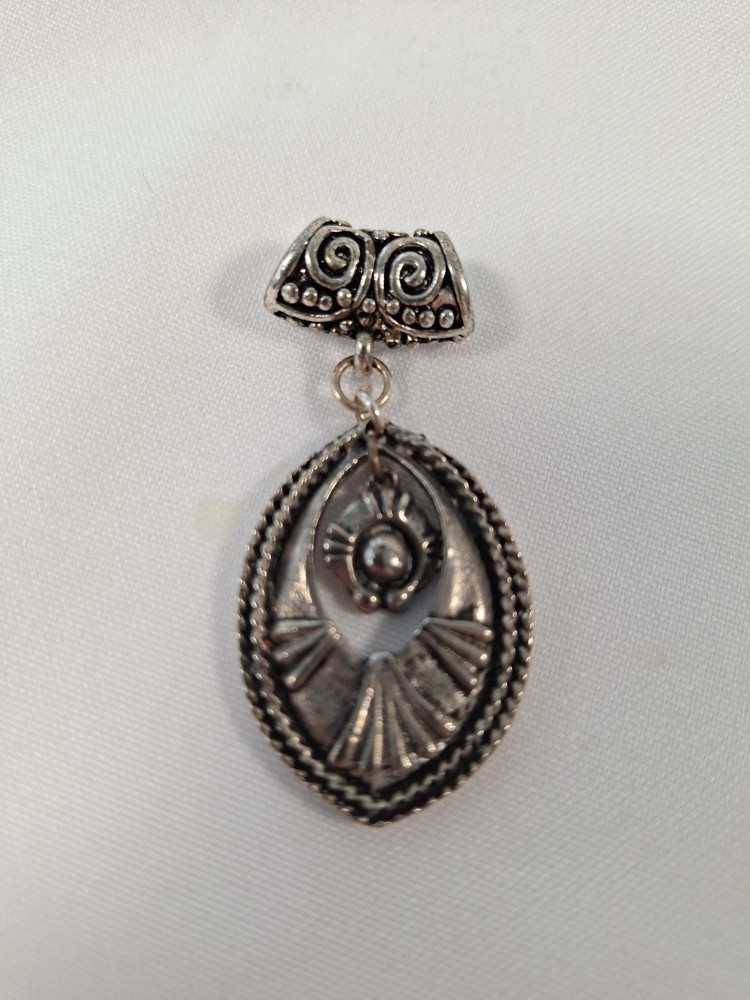 Southwestern Silver Dangle Pendant  Unmarked