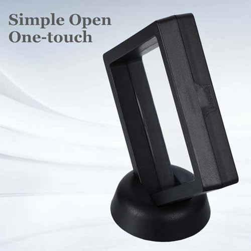 12 Pcs 3D Floating Frame Display Case, Challenge Coin Display Stand Holder