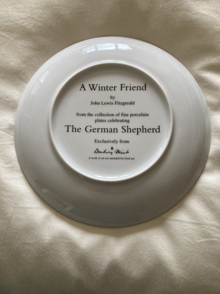 Danbury Mint plate from German Shepherd collection