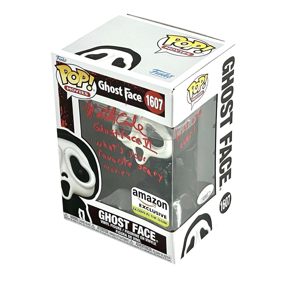 Ghostface Mathieu Coderre Signed Glow In The Dark Funko Pop Scream IV 1st ONE￼