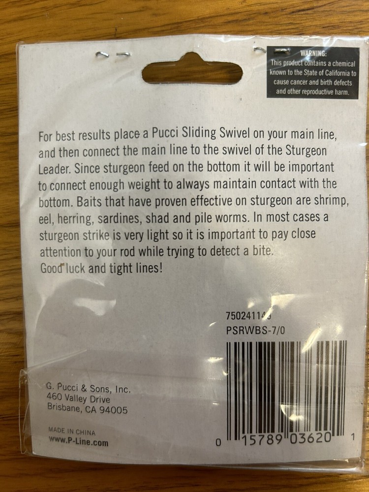 Pucci PSRWBS-7/0 Single Hook Wide