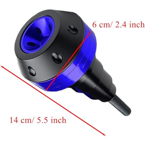 Motorcycle Frame Sliders Crash Pad Falling Protector Compatible with Blue