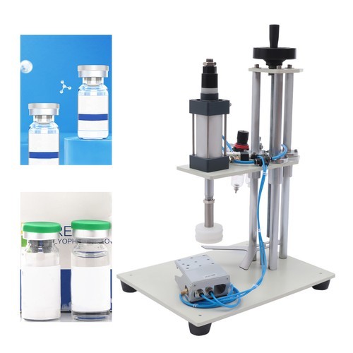 800W Pneumatic Punch Bottle Sealing Crimper Capper Press Machine Capping Machine