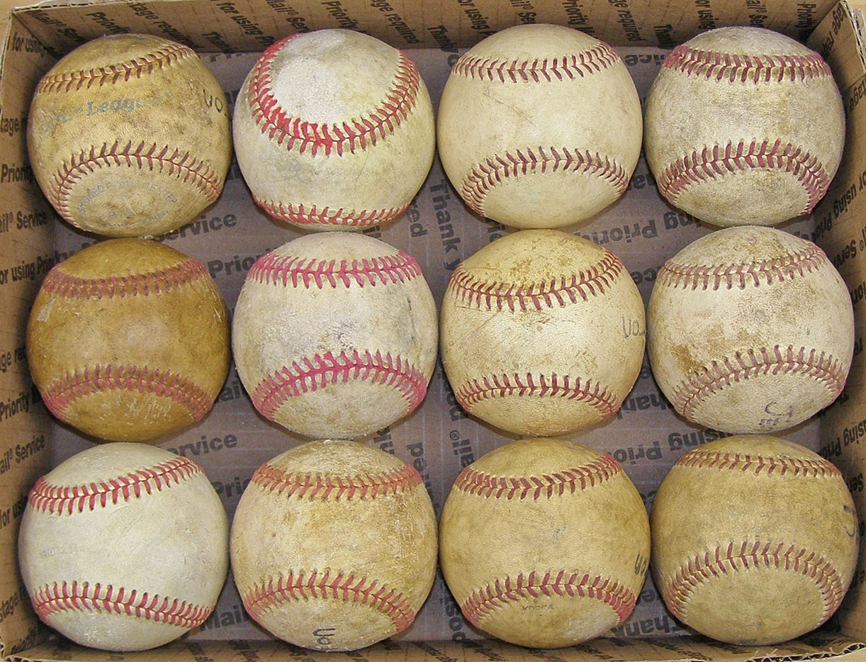 Lot of 12 Leather Baseballs, Some Are Possibly Vintage, Good Useable Condition