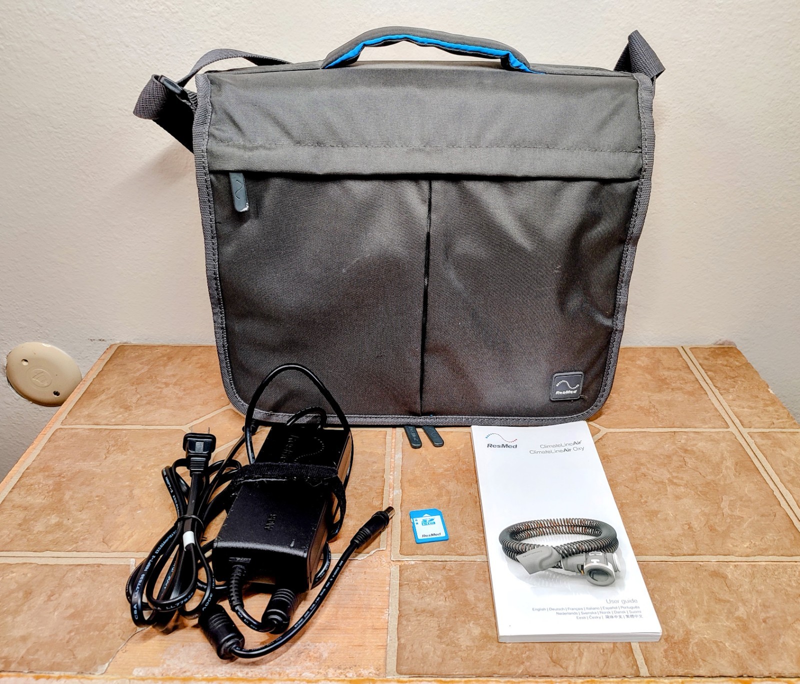 ResMed Accessory Bundle for AirCurve 10 SD Card Power Travel Bag Manual