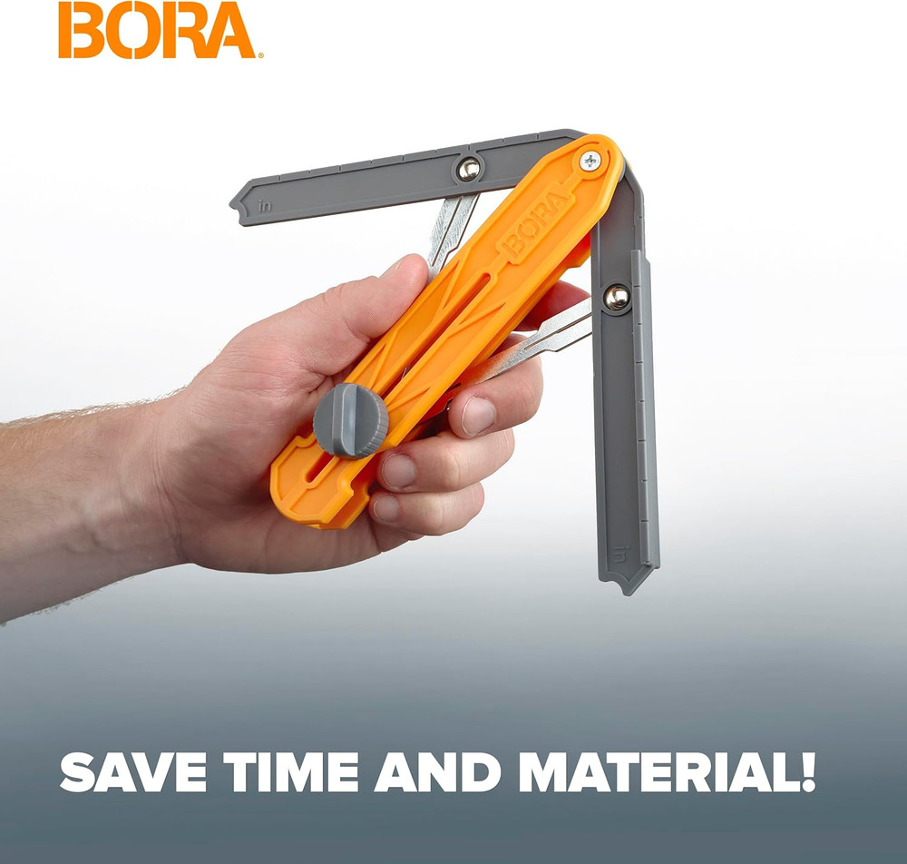 Miterix Compact Angle Finder Tool Gauge, Duplicates & Splits in Half for Precise