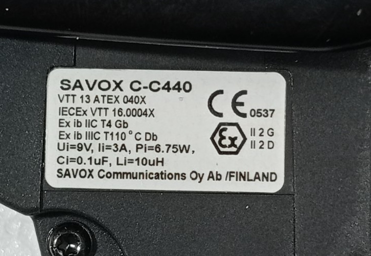 SAVOX C-C440/SAILOR EX PUSH TO TALK UNIT, PN L443922