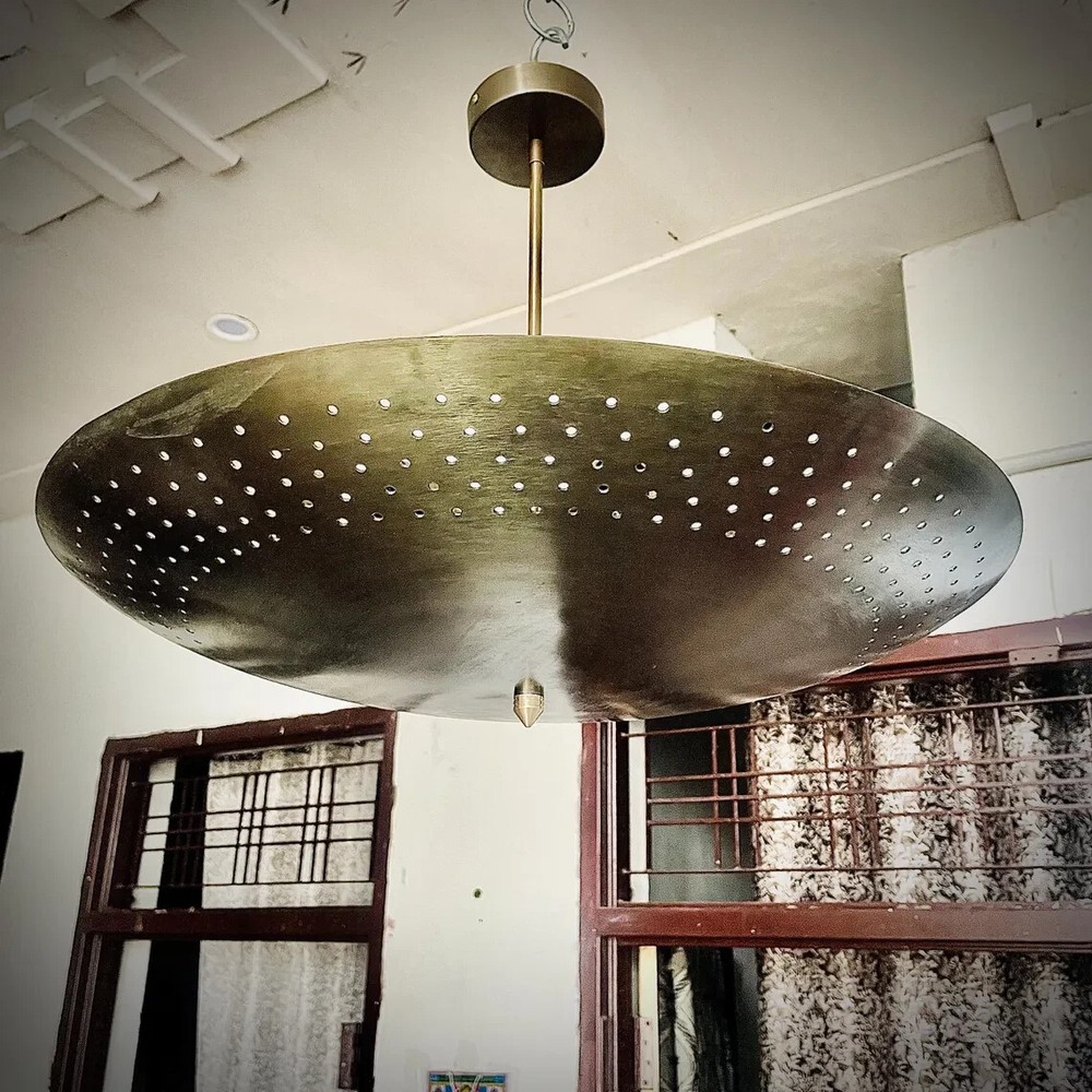 6 Light Perforated Elegant Ceiling Flushmount light Pendant Mid Century Modern