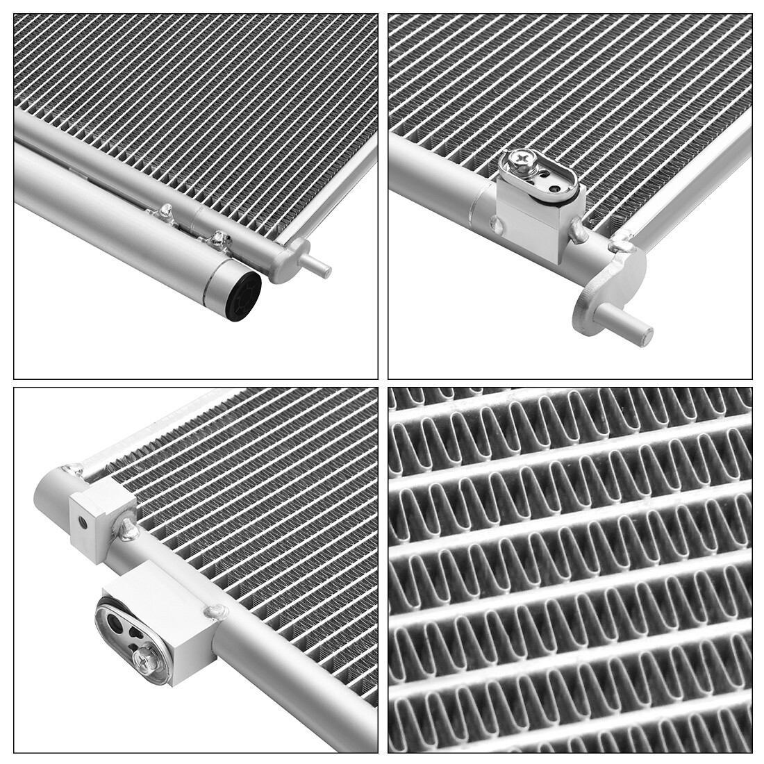 AC Condenser for 2006-2011 Honda Civic Coupe 2-Door With Receiver Drier Aluminum