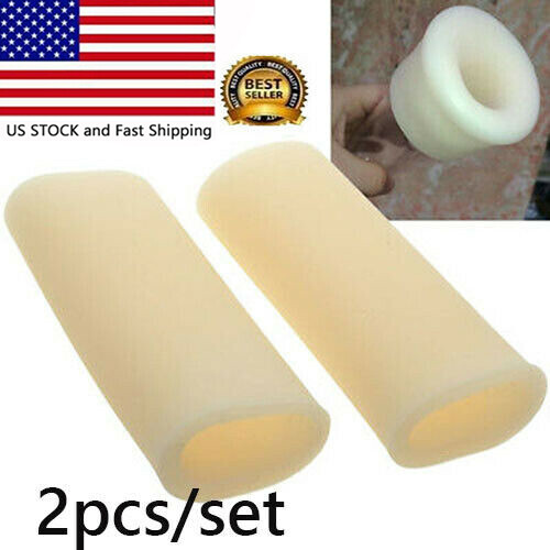 2PCS STRETCHABLE REPLACEMENT SILICONE SLEEVE EXTENDER PENIS PUMP VACUUM CYLINDER
