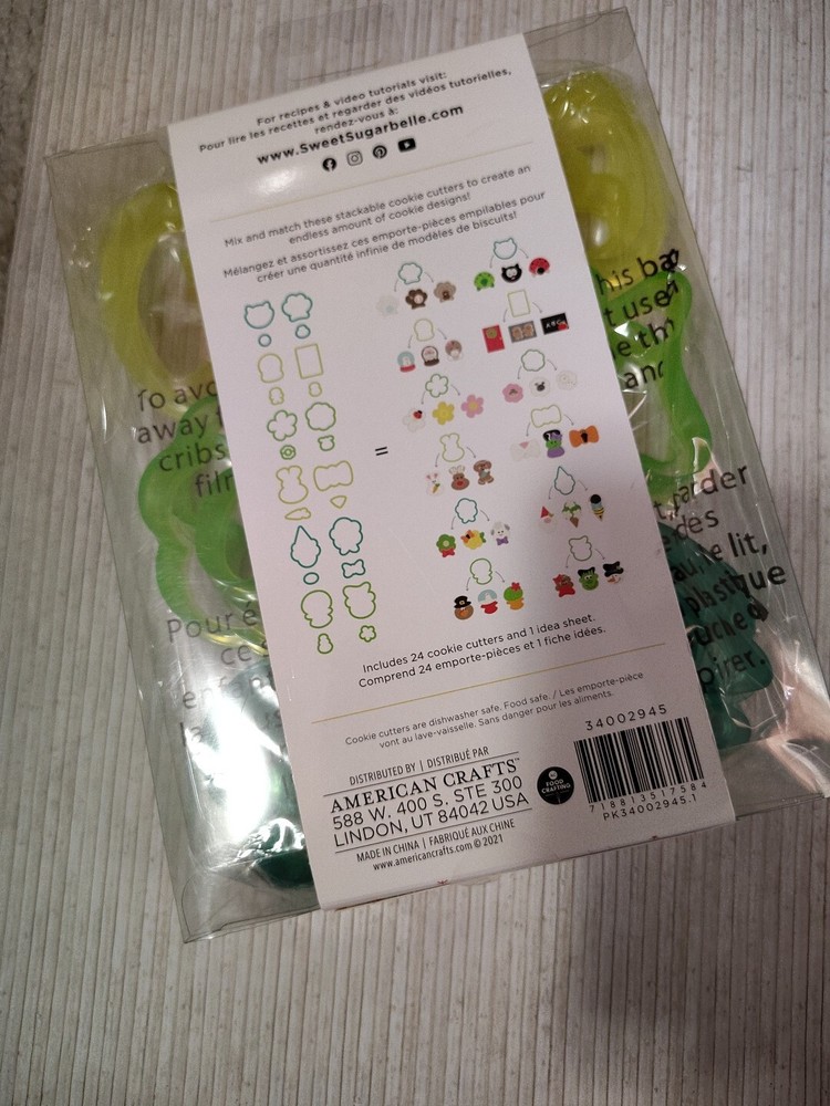 Sweet Sugarbelle Cookie Cutters 24/Pkg-Stackers~NEW CRAFTS BAKING DIY