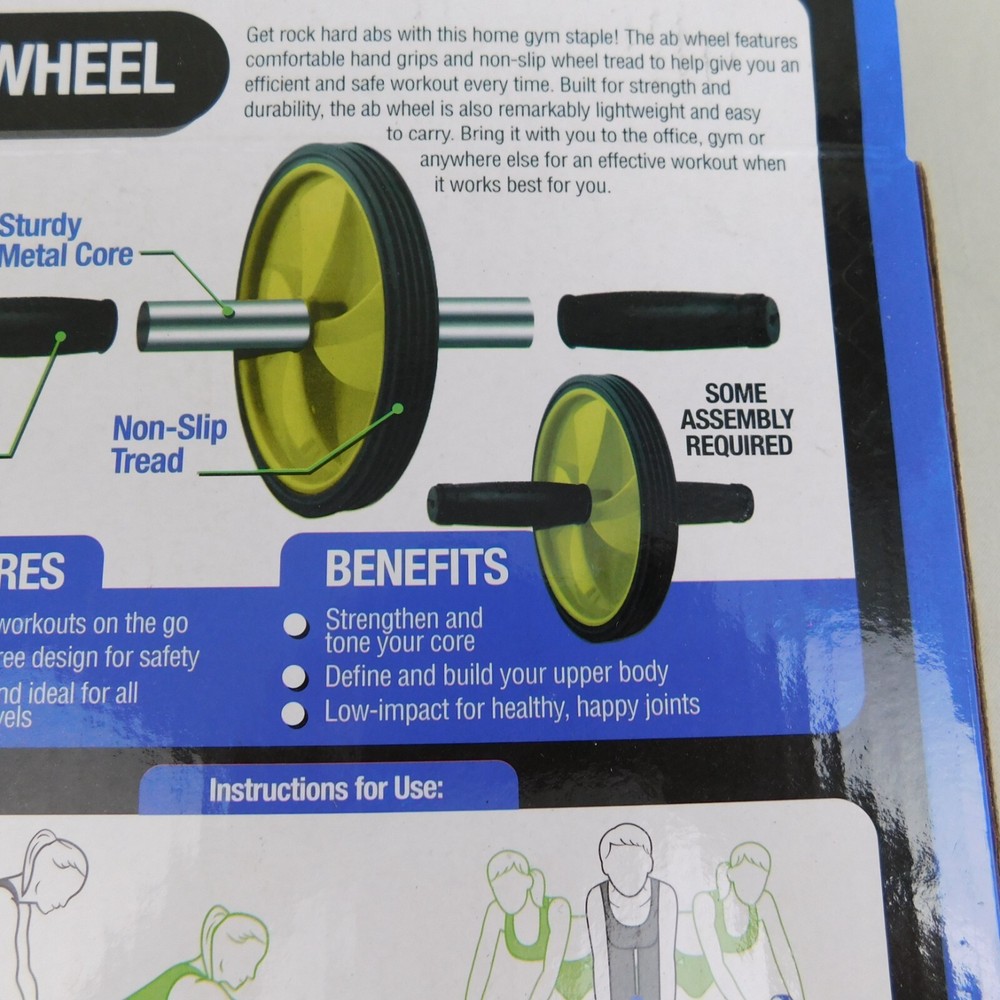 Pro Strength Ab Roller Wheel Non Slip Core Workout #2530