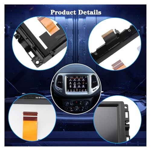 New Replacement 7" Uconnect LCD Display with Bracke LCD 7 Jeep LCD with Bracket
