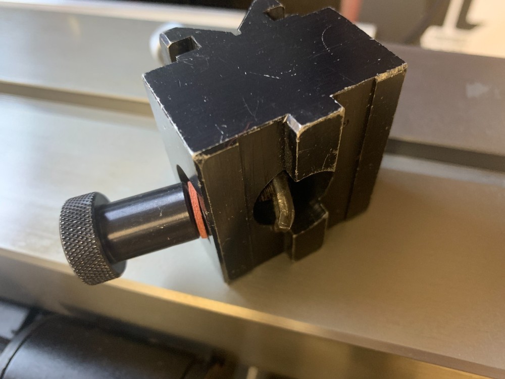 v-block vee block with clamp for comparator