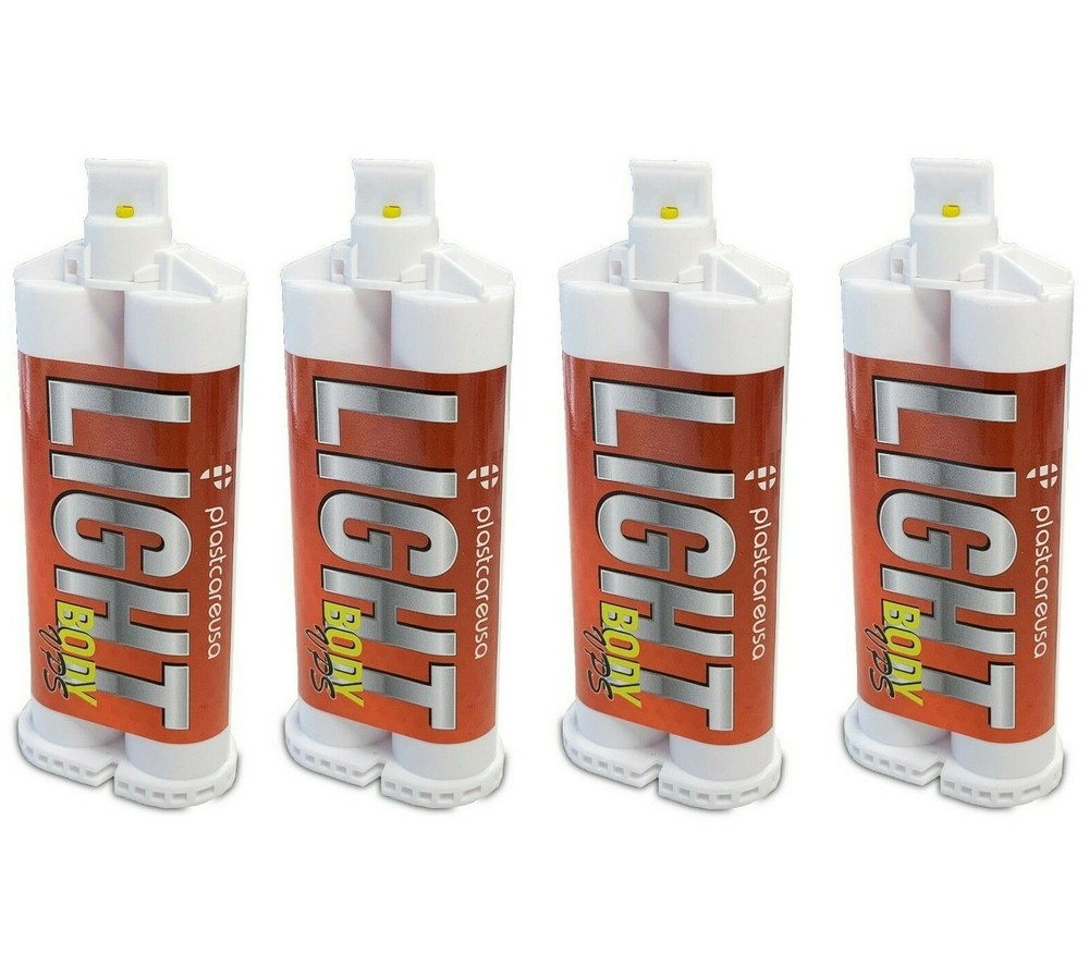 Dental Impression Material Light Body, Fast Set VPS (4 Cartridges) PVS Bite