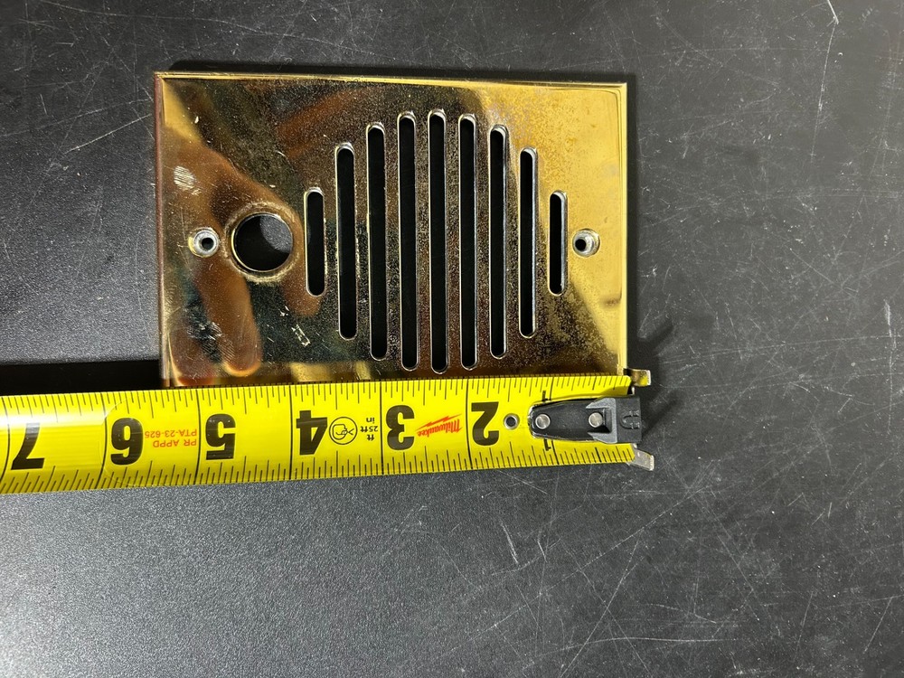 Solid Brass intercom cover used
