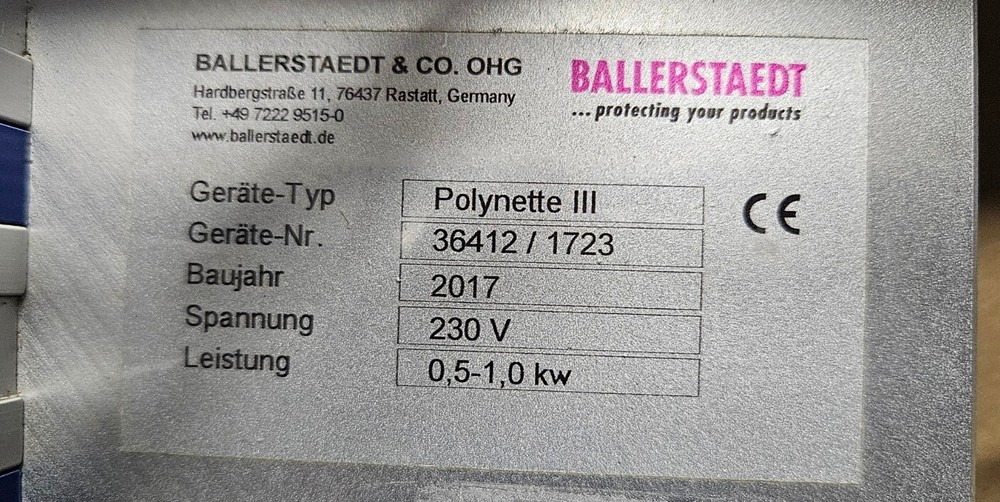 BALLERSTAEDT Manual sealing machine Polynette III