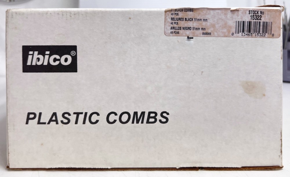 CombBind Ibico Fellows Plastic Binding Combs - You Pick Size/Brand