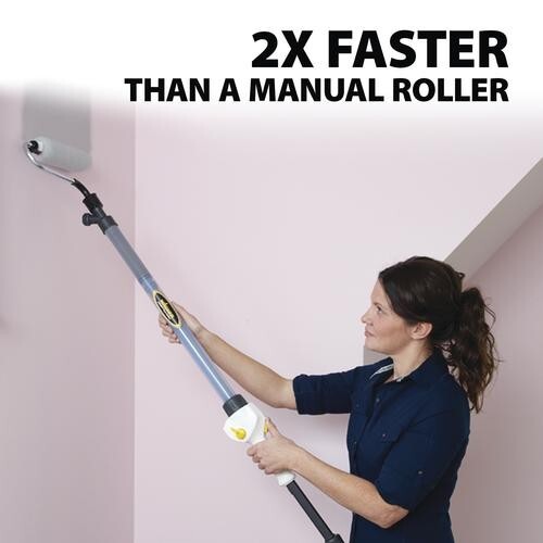 Flow Powered Smart Primer Paint Roller Indoor Battery Long Handle Power Trigger