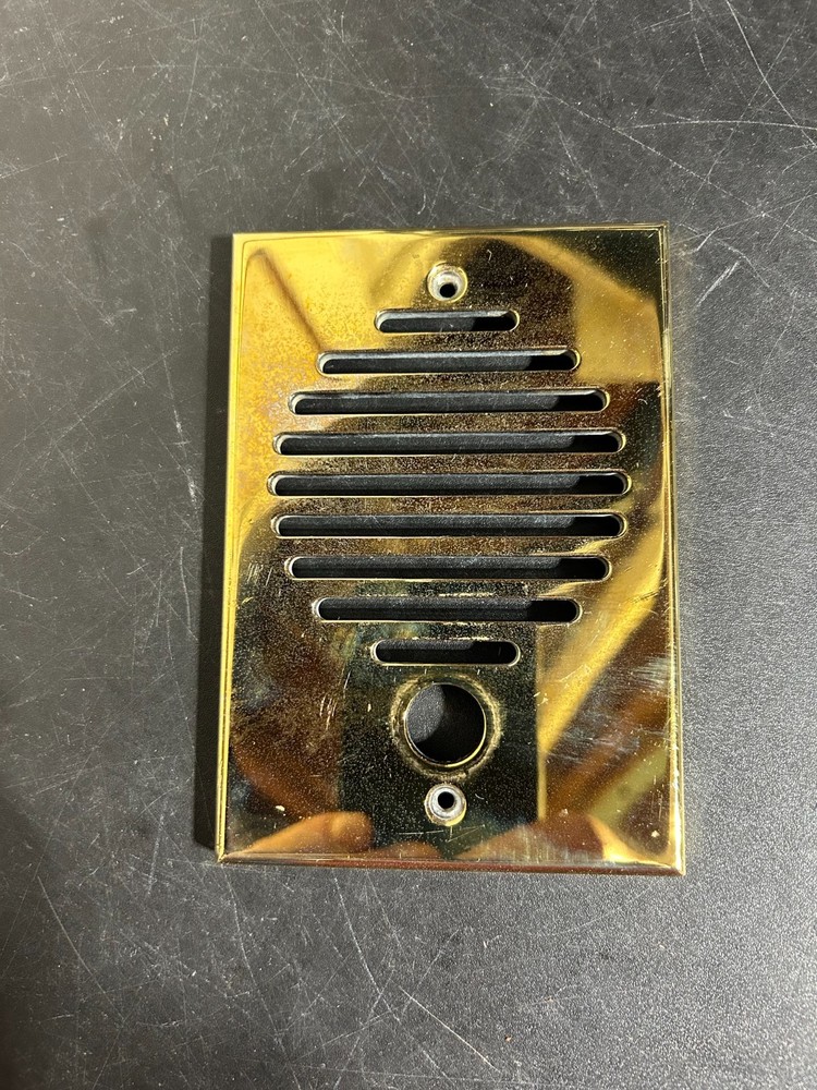 Solid Brass intercom cover used