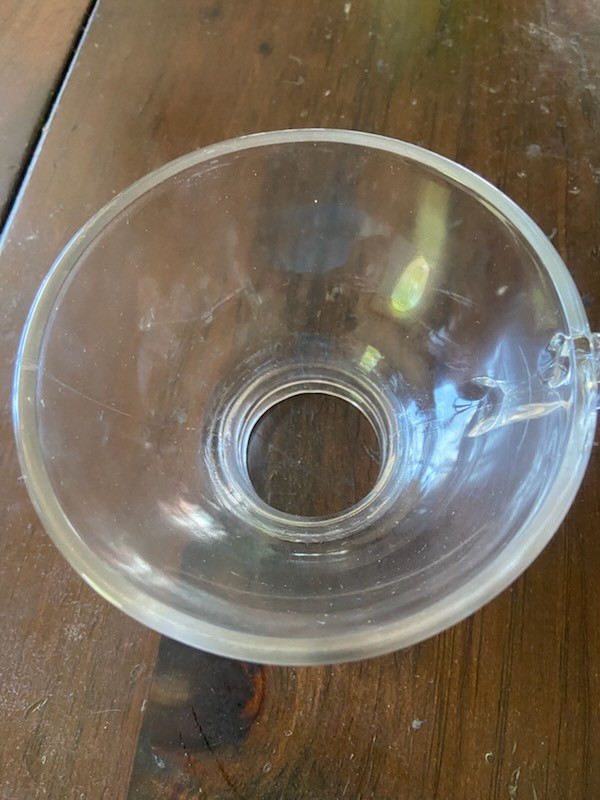 Glass canning funnel