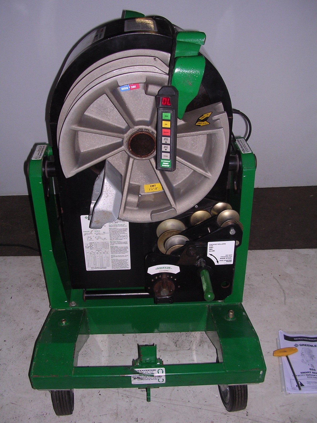 REPAIR OF YOUR GREENLEE 855 QUAD SMART Conduit Bender 1/2-2" EMT RIDGID IMC