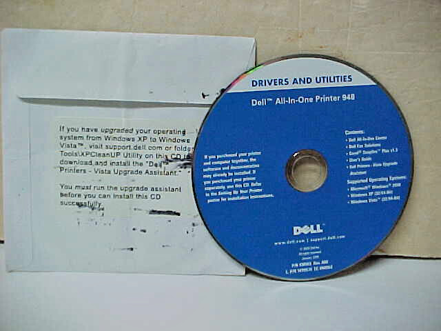 Dell Personal All-In-One Printer 948  CD Drivers & Utilities