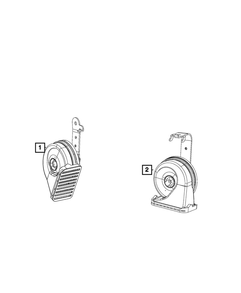 Genuine Mopar Horn And Bracket 68292878AA