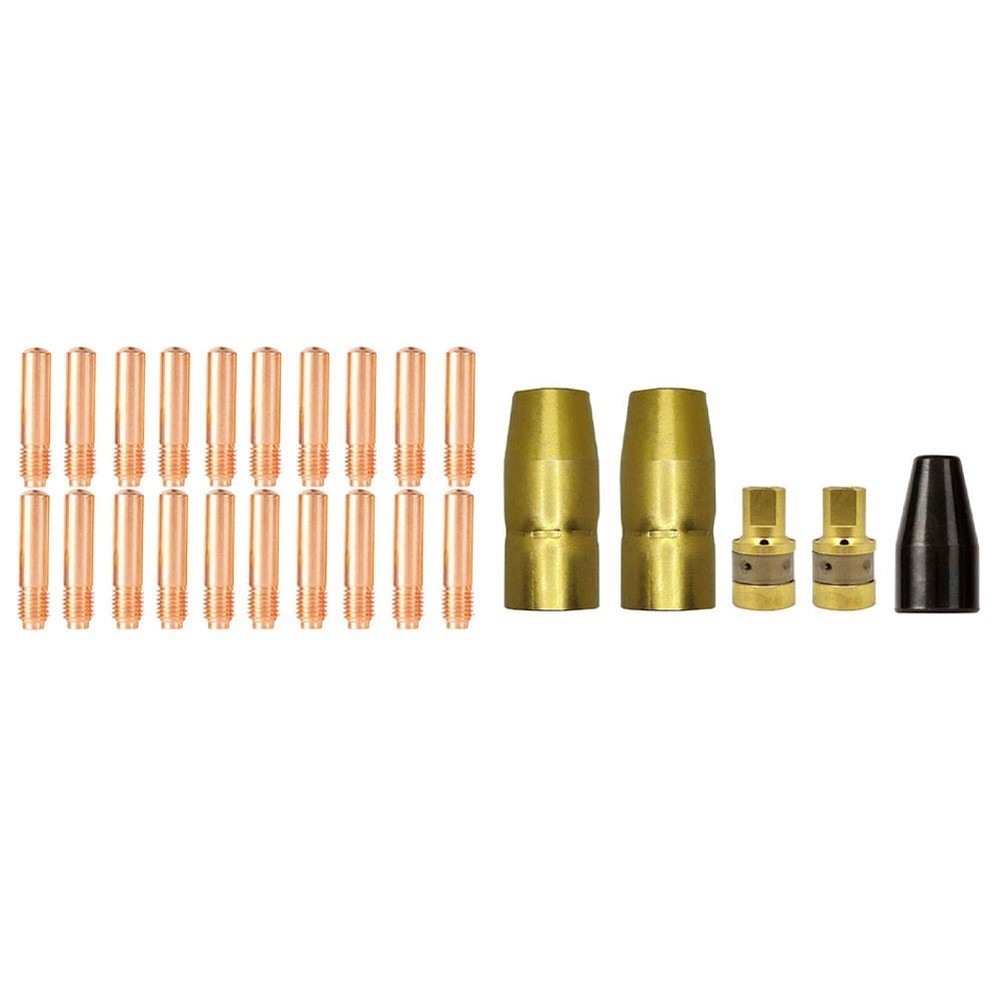 Contact Tip Set Diffuser Kit 25PCS Set Copper Contact Tips Easy Maintenance
