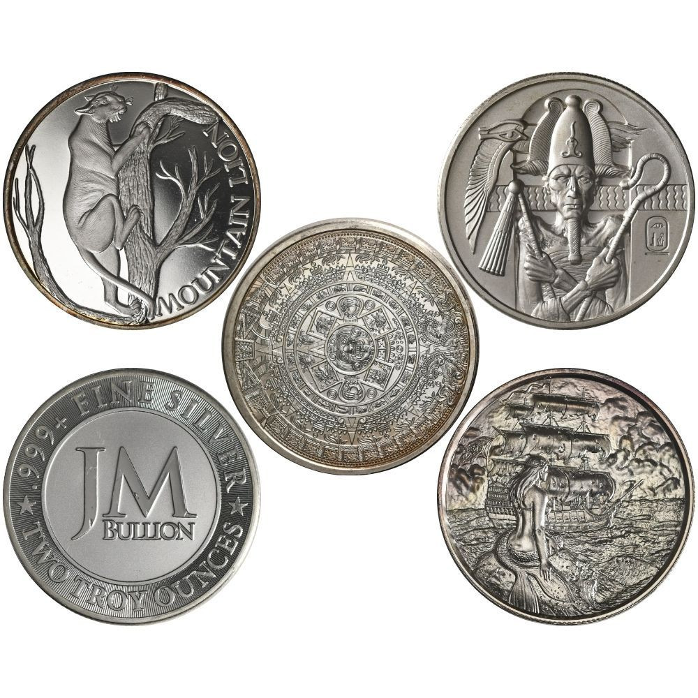 2 oz Silver Round (Varied Condition, Any Mint)