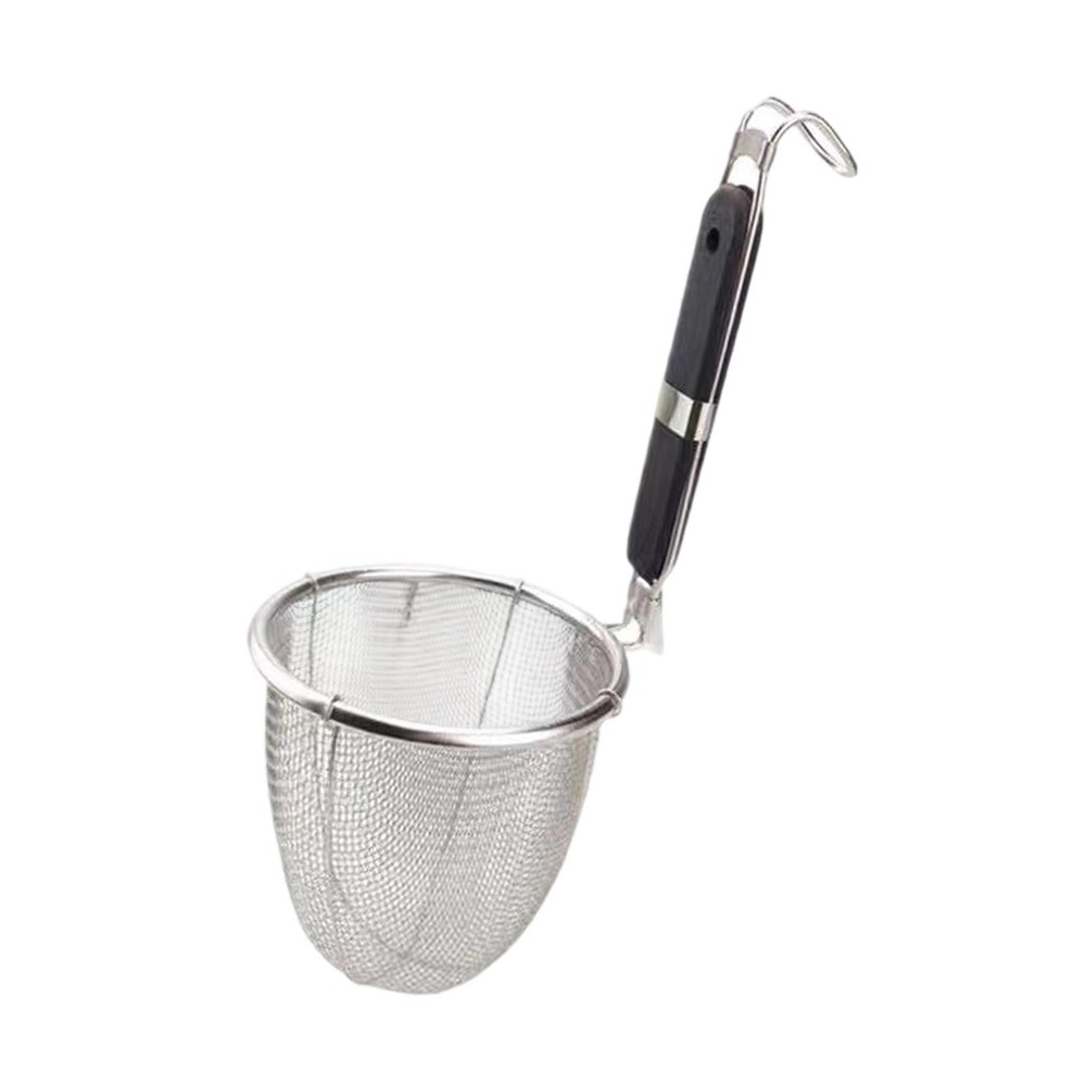 Pasta Noodle Strainer Hot Pot Colander Hanging Hole Multipurpose Deep Strainer