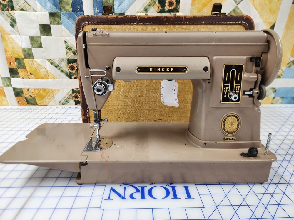 Singer 301 long bed with Foot Control and Case!