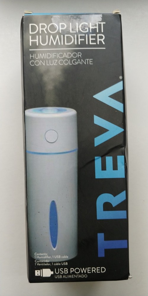 Treva Drop Light Humidifier Color Changing Lights Includes USB Cable