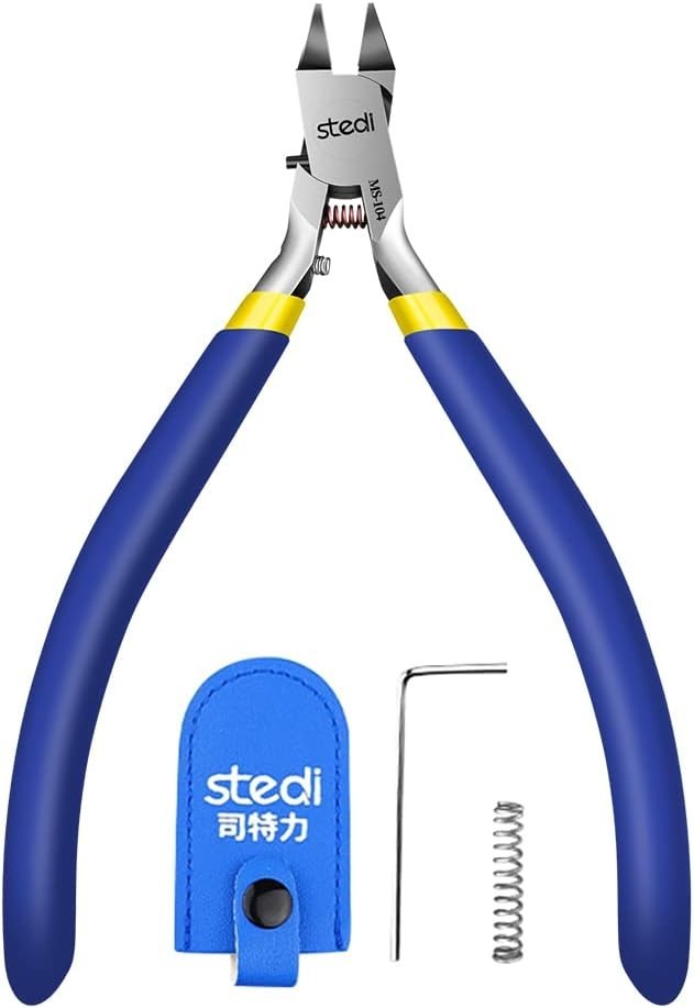 Professional Grade 4.7-Inch Model Nipper - Replaceable Spring & Ultra-Thin Blade