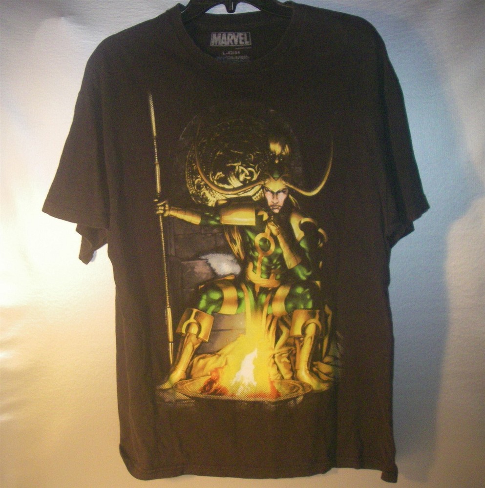 MARVEL LOKI LARGE BLACK T SHIRT