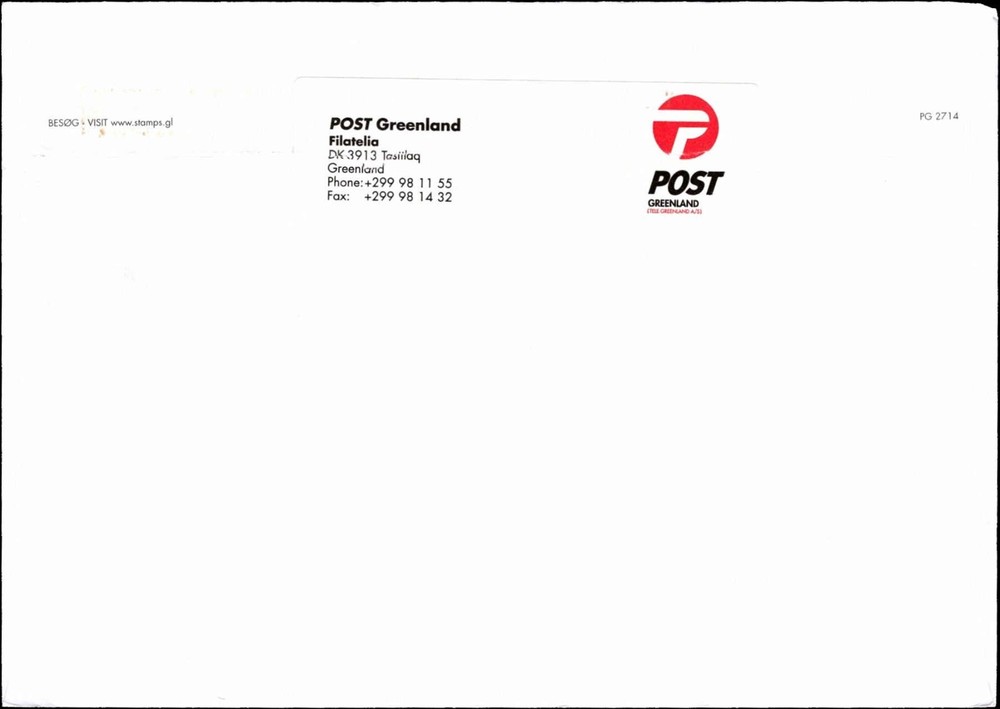 Greenland Airmail Cover 2007 Ship Issue CDS Priority Mail