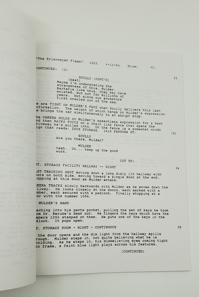 The X-Files "The Erlenmeyer Flask" Script Draft April 18 1994 Chris Carter